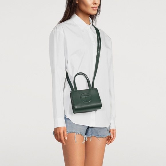 TELFAR Small Dark Olive Shopping Bag - Picture 3 of 17